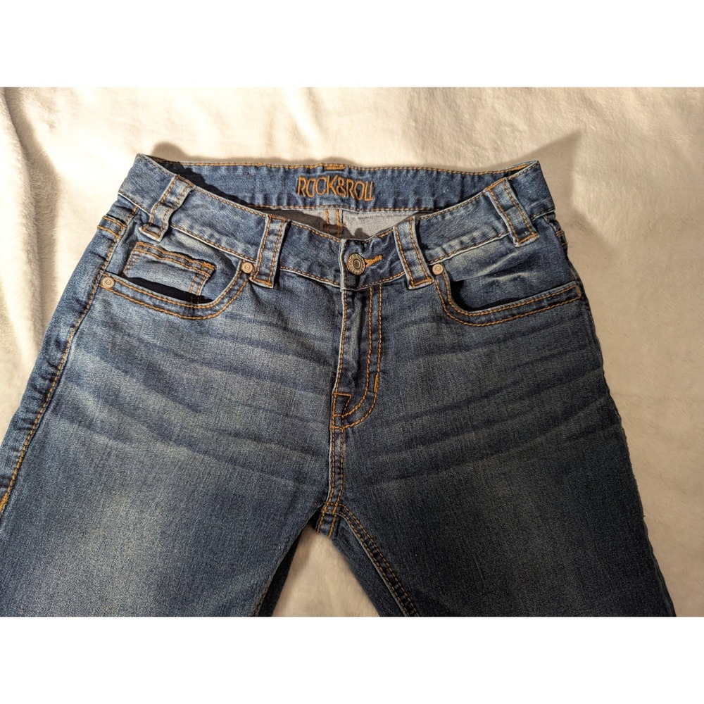 Rock and Roll Denim Jeans 26x26 Blue Good Medium Wash Western 5-Pocket